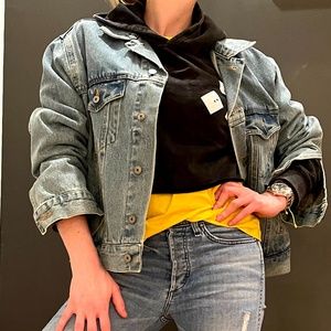 Vintage light denim coat